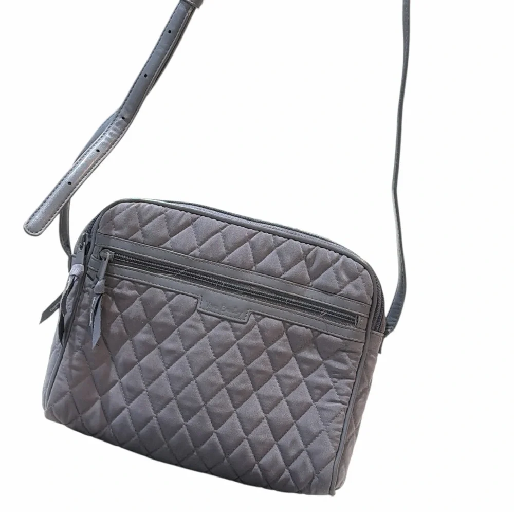 Vera Bradley Gray Quilted Crossbody Bag‎